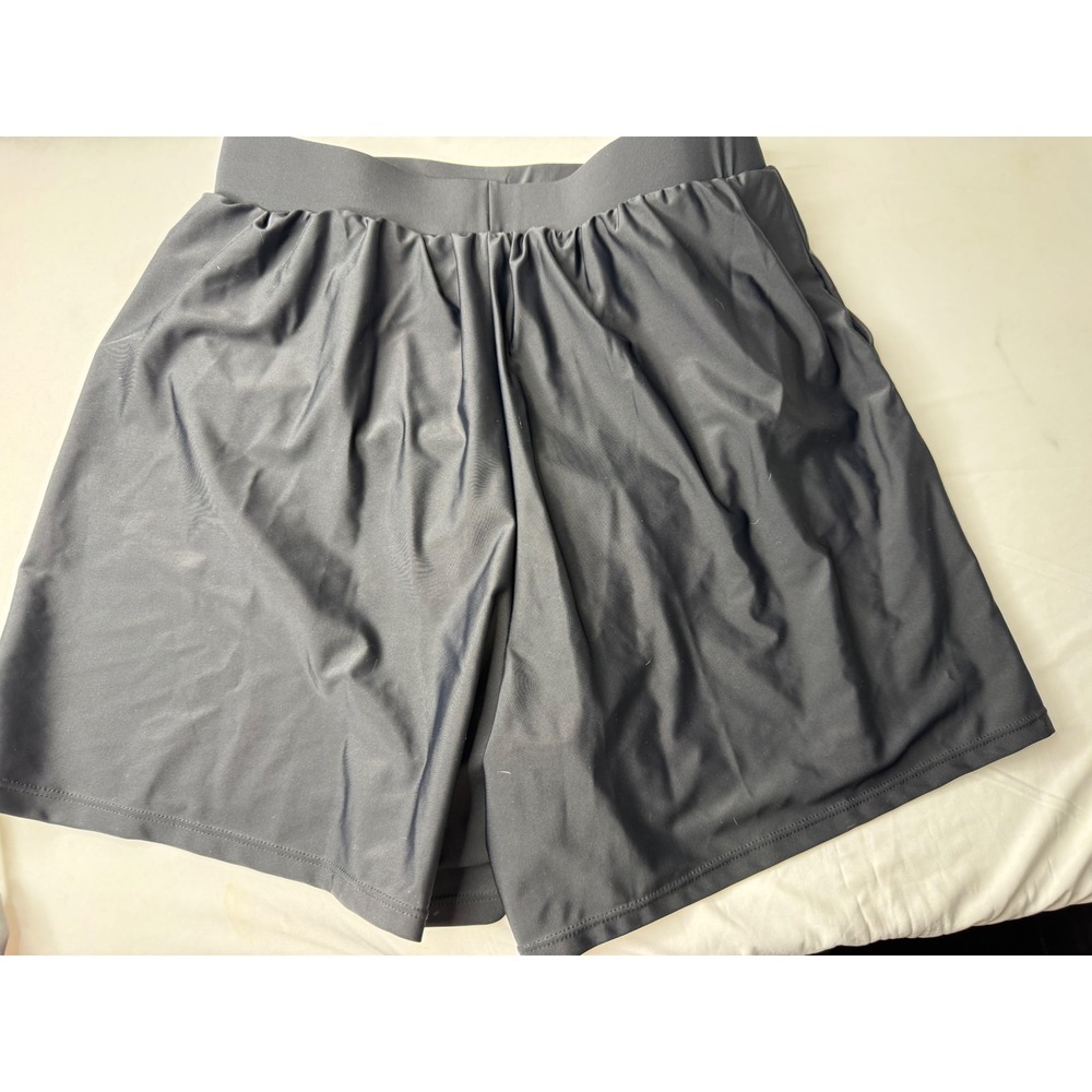 Bloomchic Womens Black Active Athletic‎ Shorts with Built-in Liner Size XL